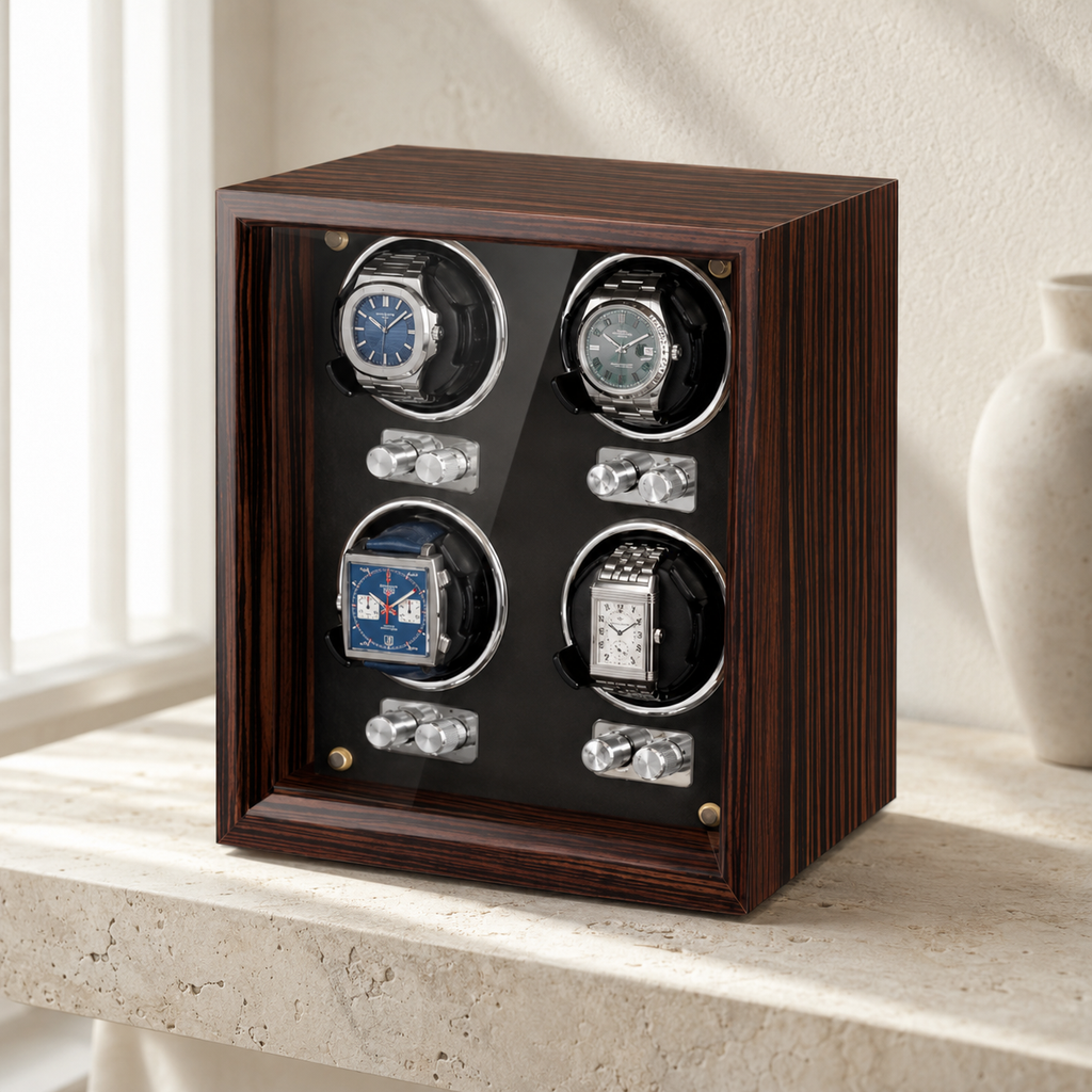 The Camden | Four-Slot Watch Winder Cabinet
