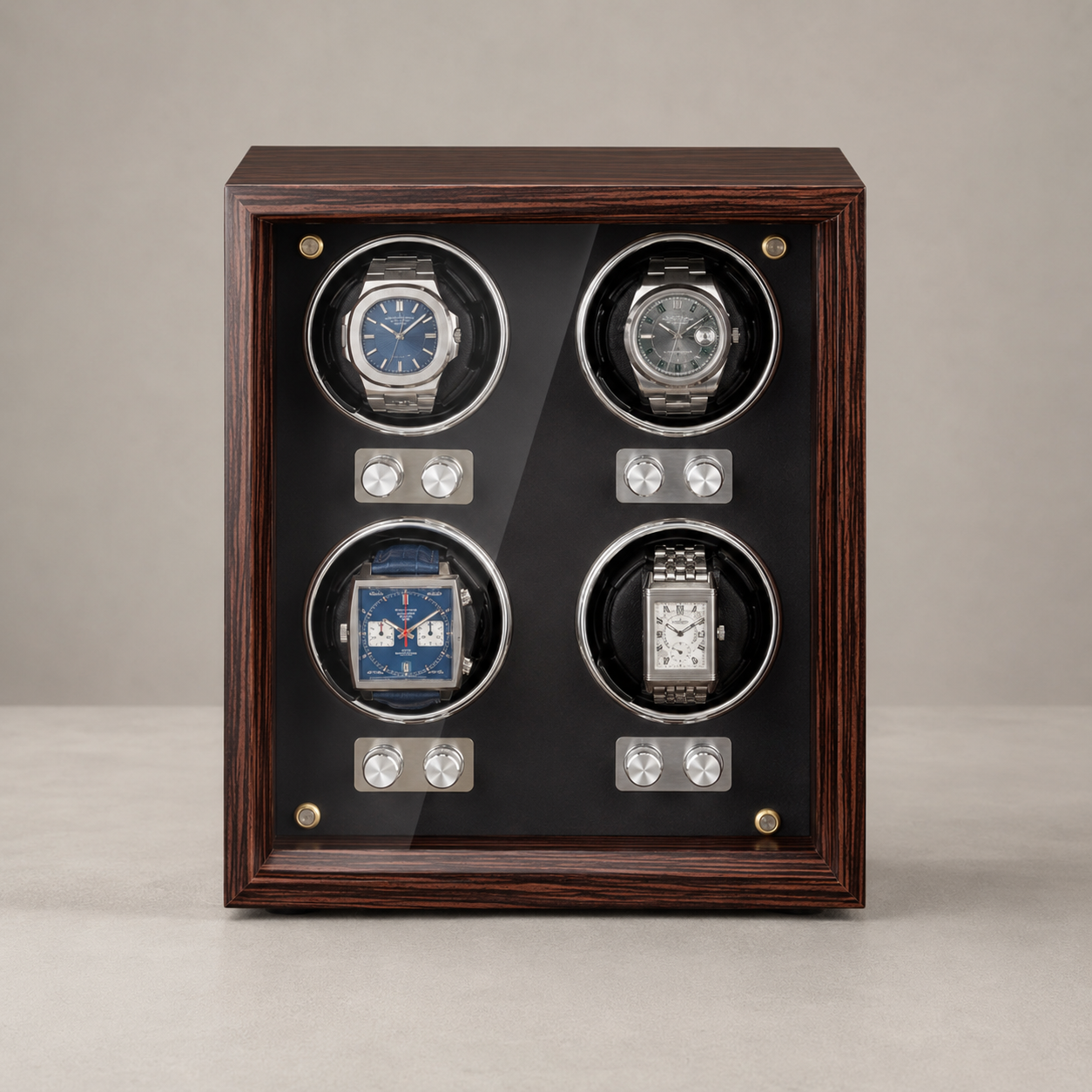 The Camden | Four-Slot Watch Winder Cabinet